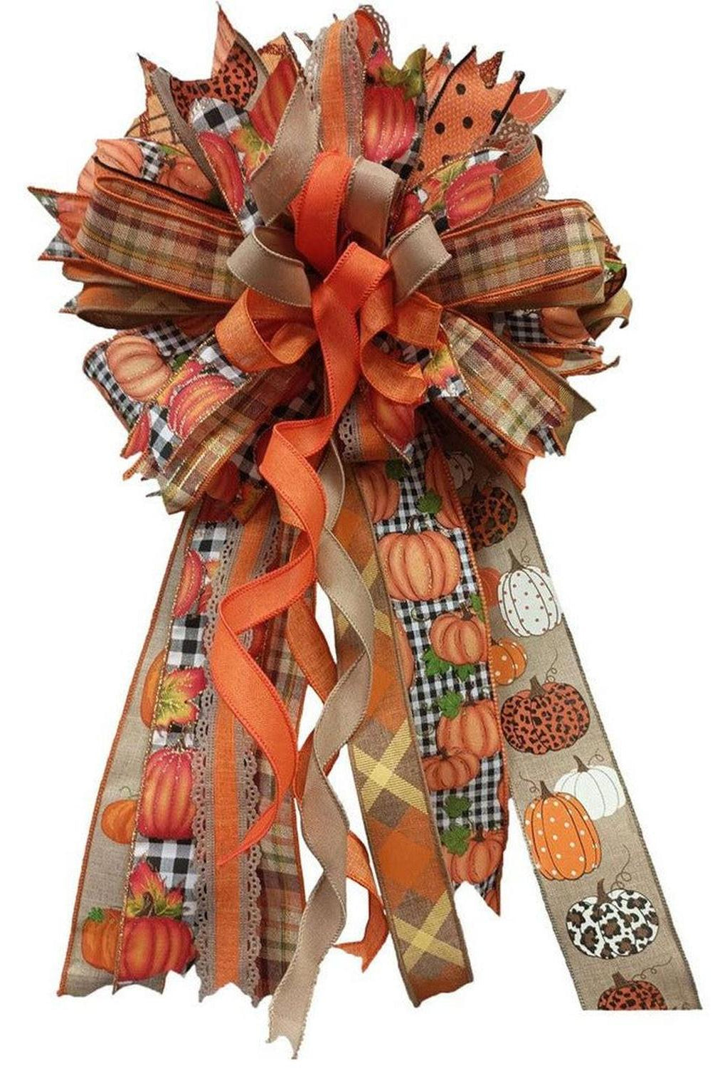 7/8" Royal Burlap Ribbon: Orange (10 Yards)