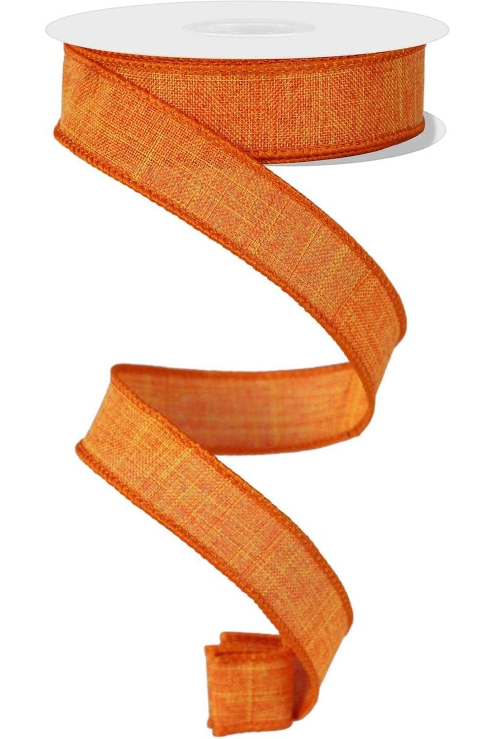 7/8" Royal Burlap Ribbon: Orange (10 Yards)