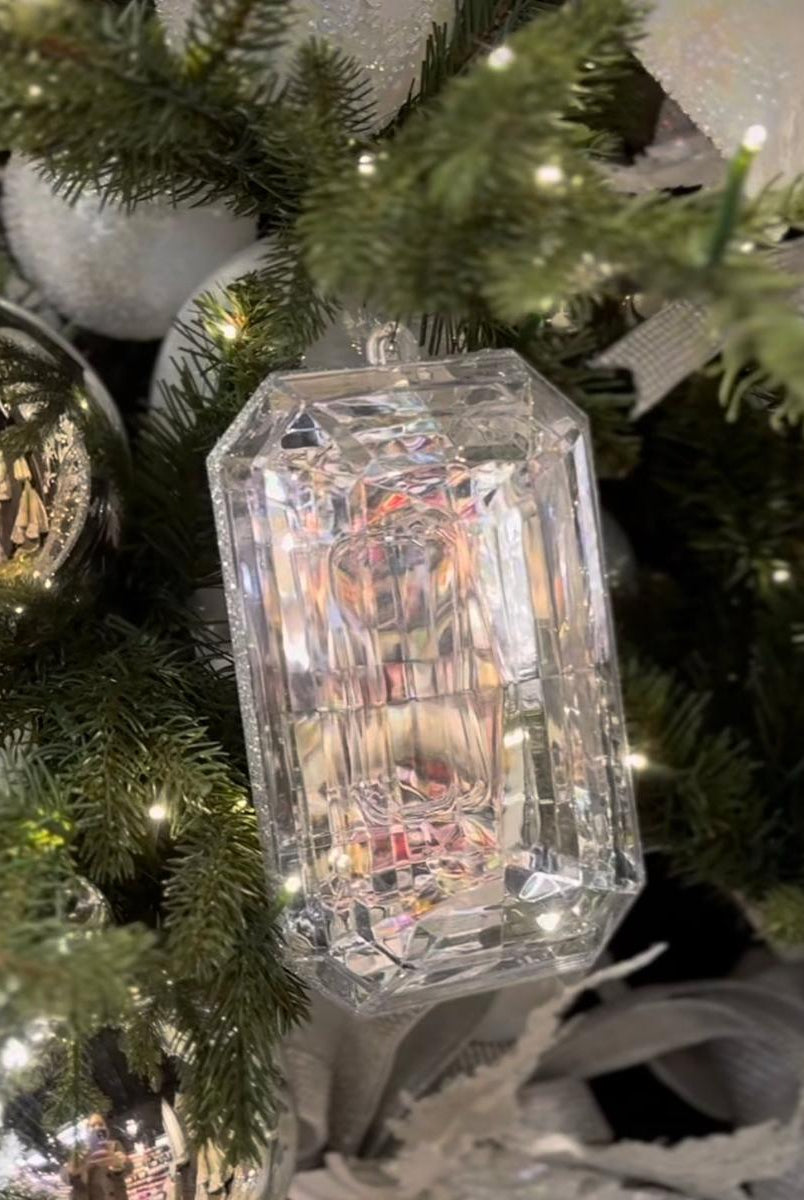 Shop For 8" Acrylic Rectangle Jewel Ornament: Clear at Michelle's aDOORable Creations