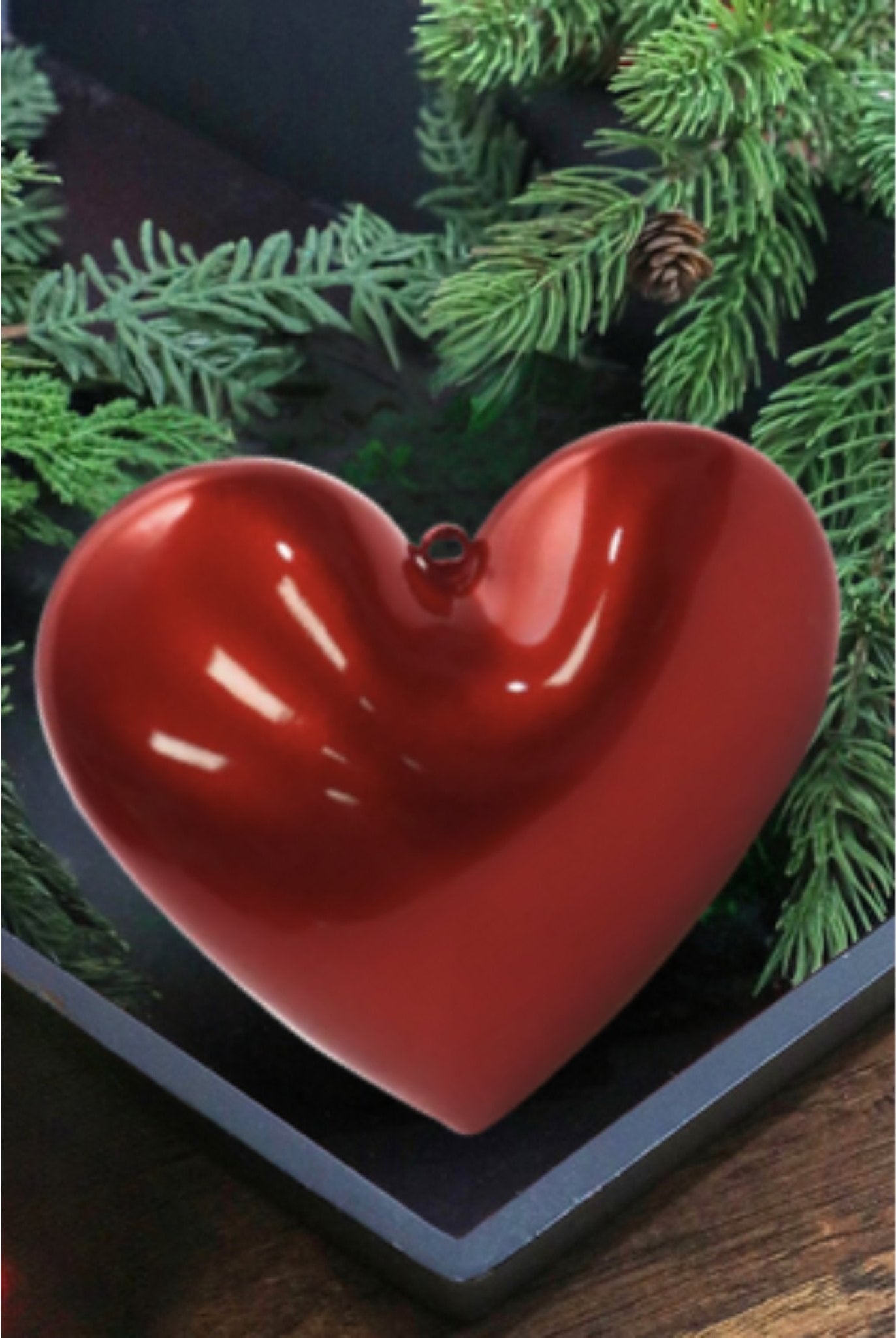 Shop For 8" Candy Apple Heart at Michelle's aDOORable Creations
