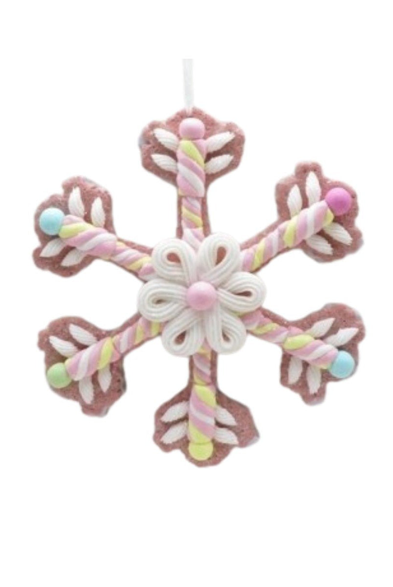 Shop For 8" Claydough Candy Snowflake Ornament at Michelle's aDOORable Creations