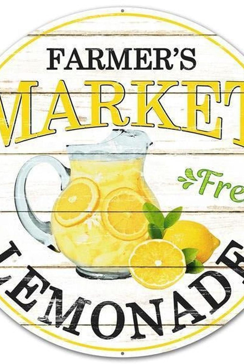 Shop For 8" Metal Farmer's Market Sign: Lemonade at Michelle's aDOORable Creations