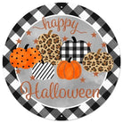 Shop For 8" Metal Sign: Happy Halloween Pumpkins at Michelle's aDOORable Creations