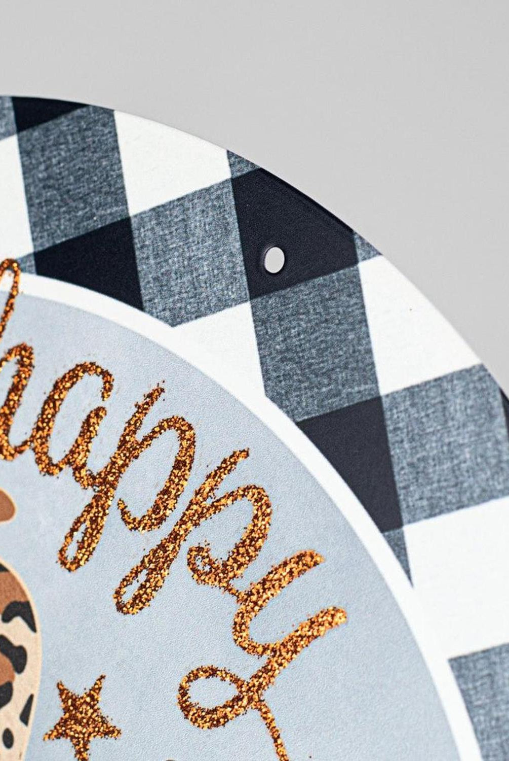 8" Metal Sign: Happy Halloween Pumpkins