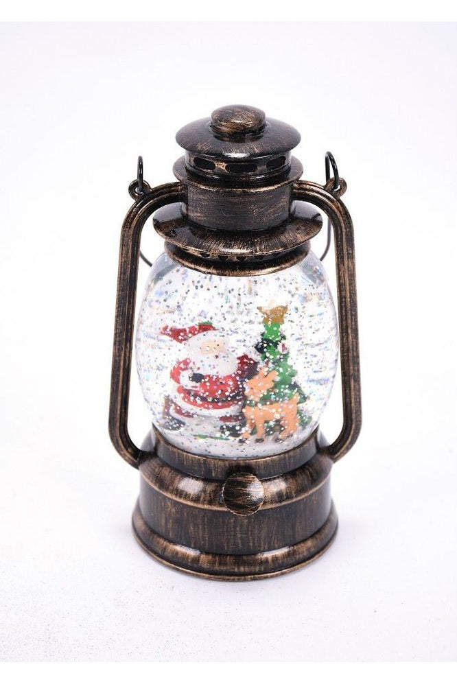 8" Santa and Reindeer Water Lantern - Michelle's aDOORable Creations - Water Lantern