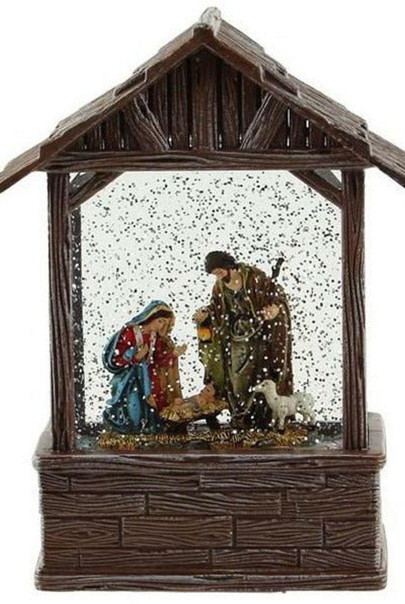 Shop For 8.25" Nativity Scene Water Lantern at Michelle's aDOORable Creations