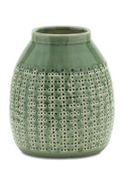 8"H Green Terra Cotta Container - Michelle's aDOORable Creations - Containers