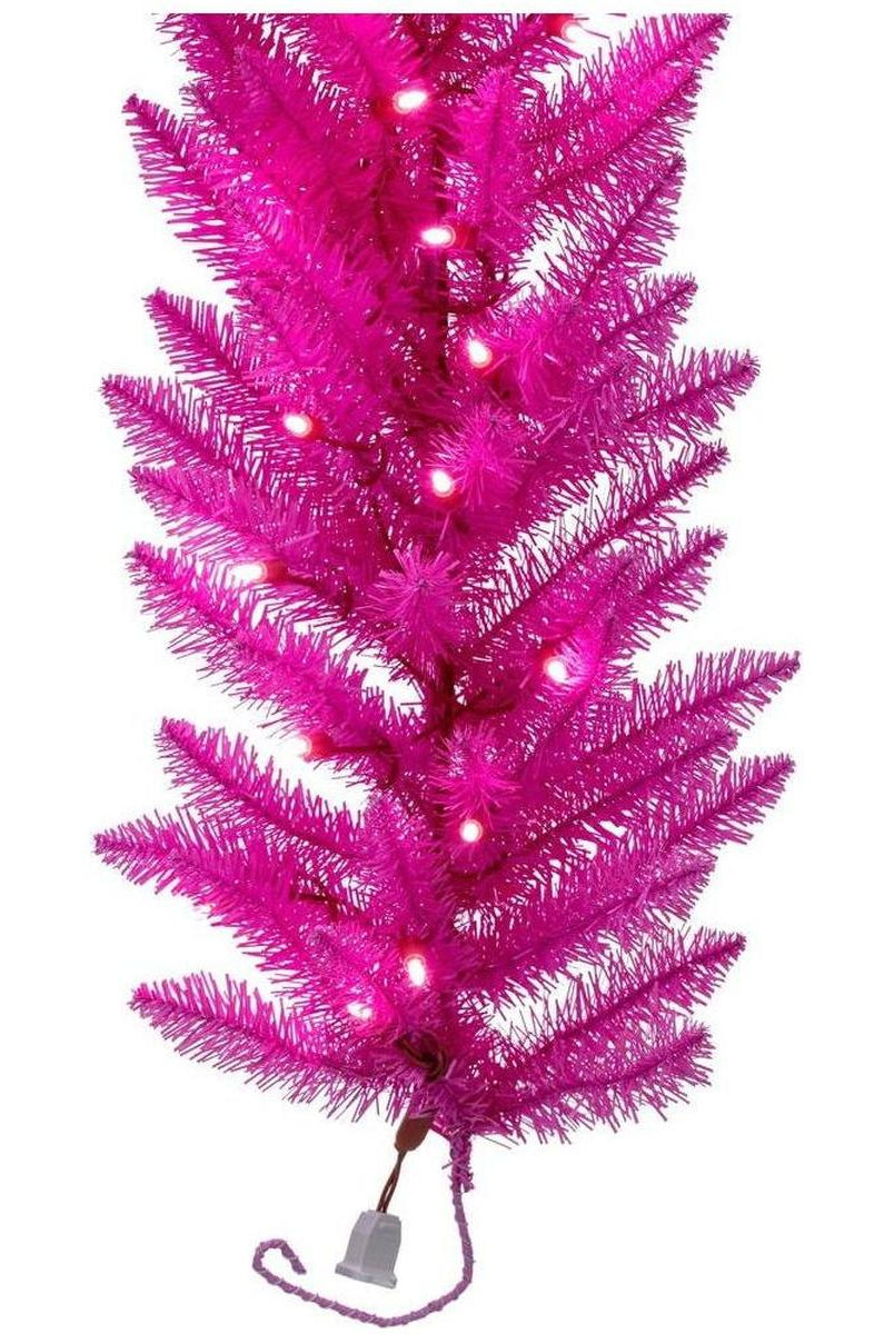 Shop For 9' Hot Pink Artificial Pre - Lit Garland at Michelle's aDOORable Creations