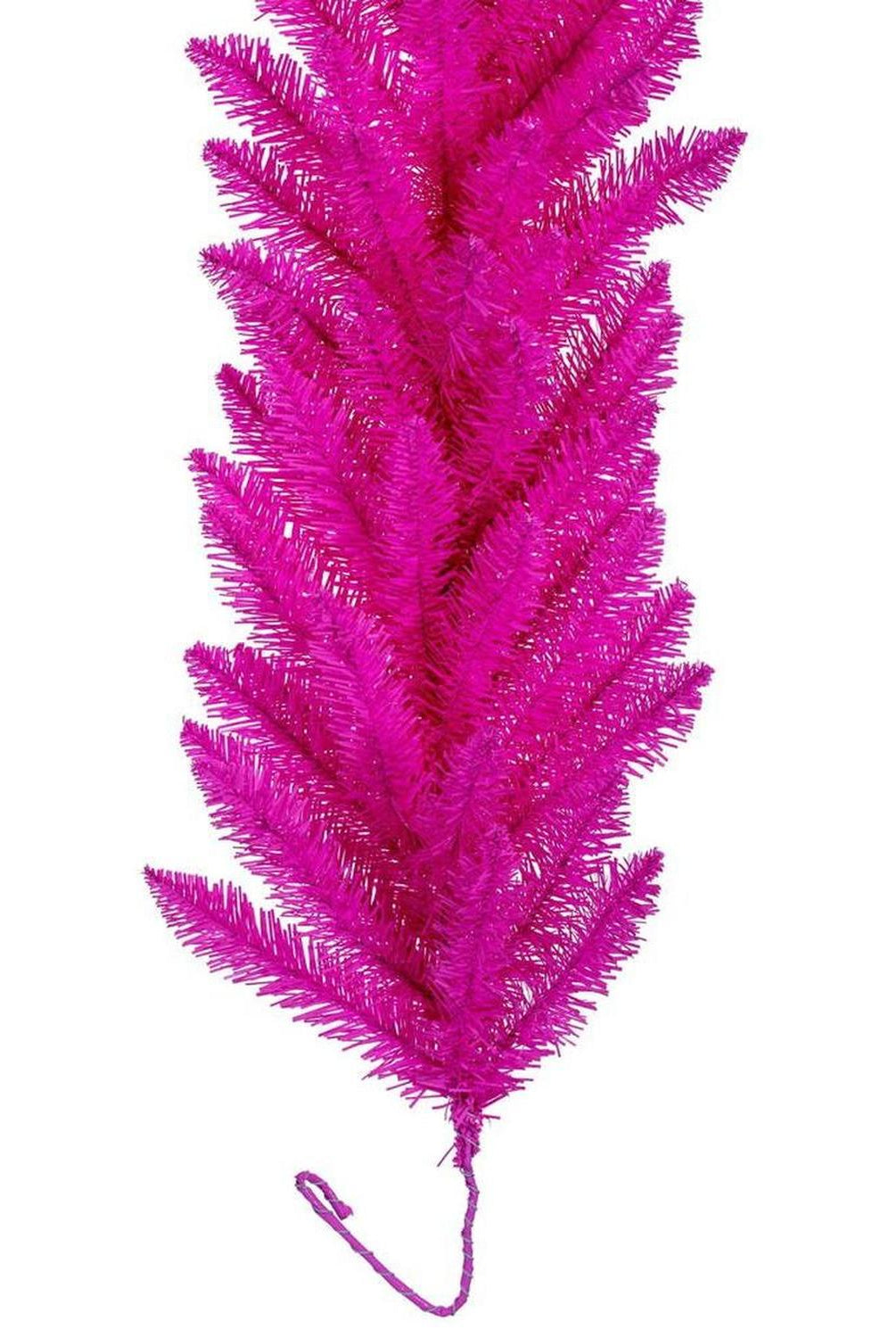 9' Hot Pink Artificial Unlit Garland