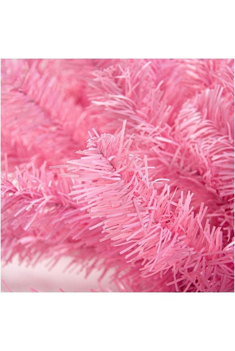 Shop For 9' King's Pine Garland: Pink Unlit at Michelle's aDOORable Creations
