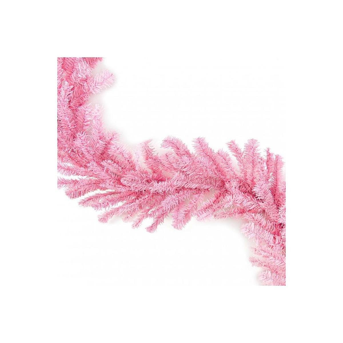 Shop For 9' King's Pine Garland: Pink Unlit at Michelle's aDOORable Creations