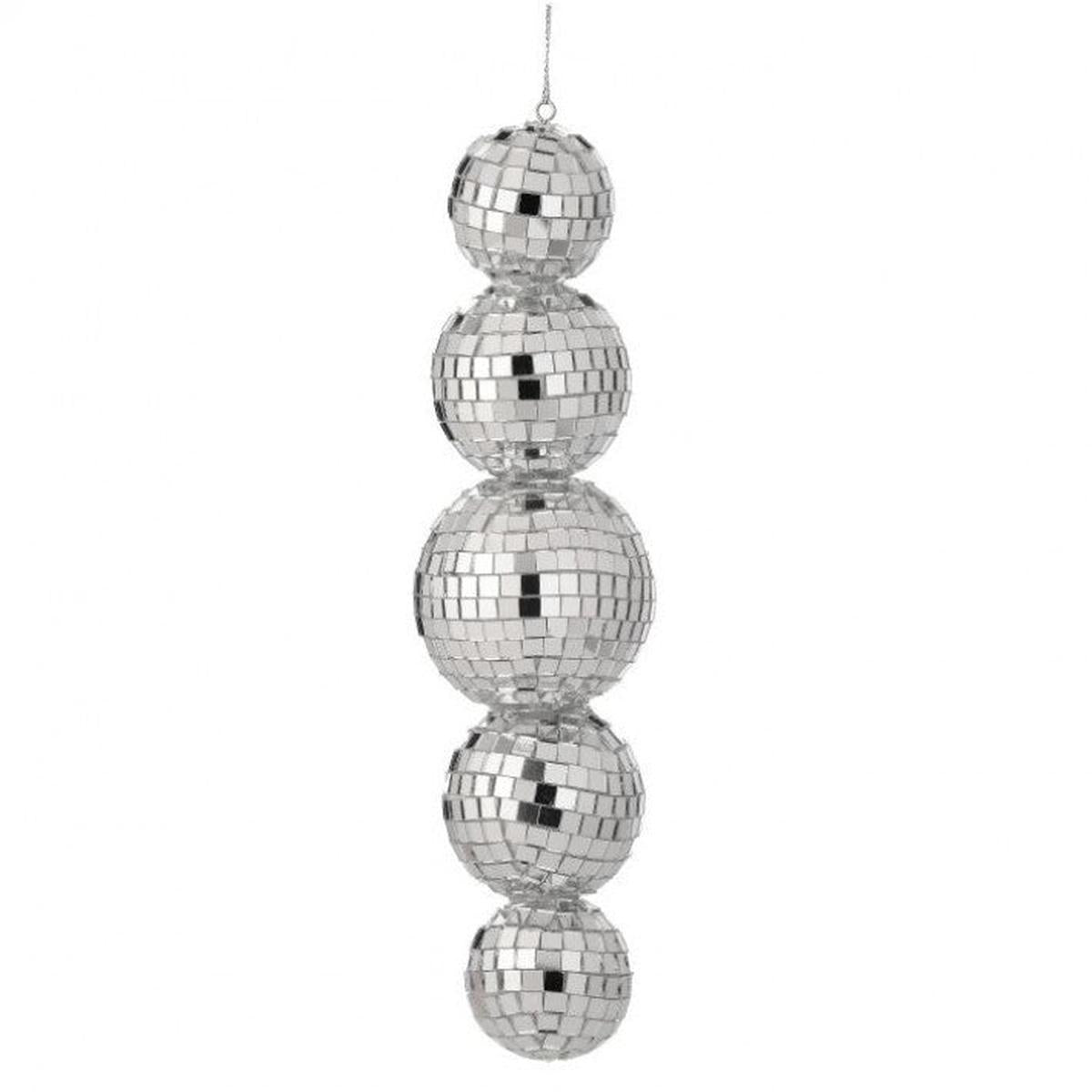 Shop For 9" Multi Mirror Ball Ornament: Silver at Michelle's aDOORable Creations