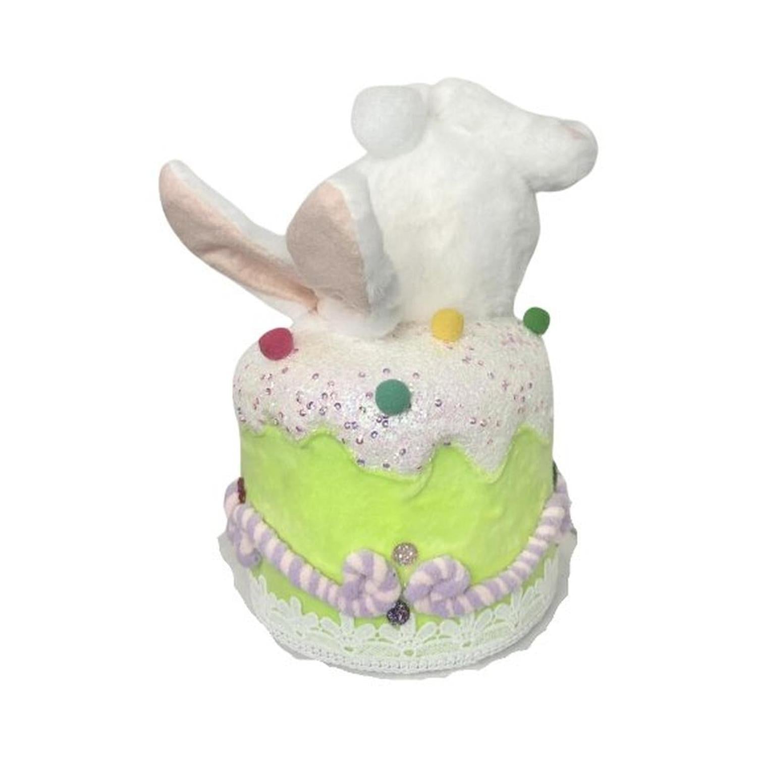 Shop For 9.5" Furry Bottom Cake Bunny at Michelle's aDOORable Creations