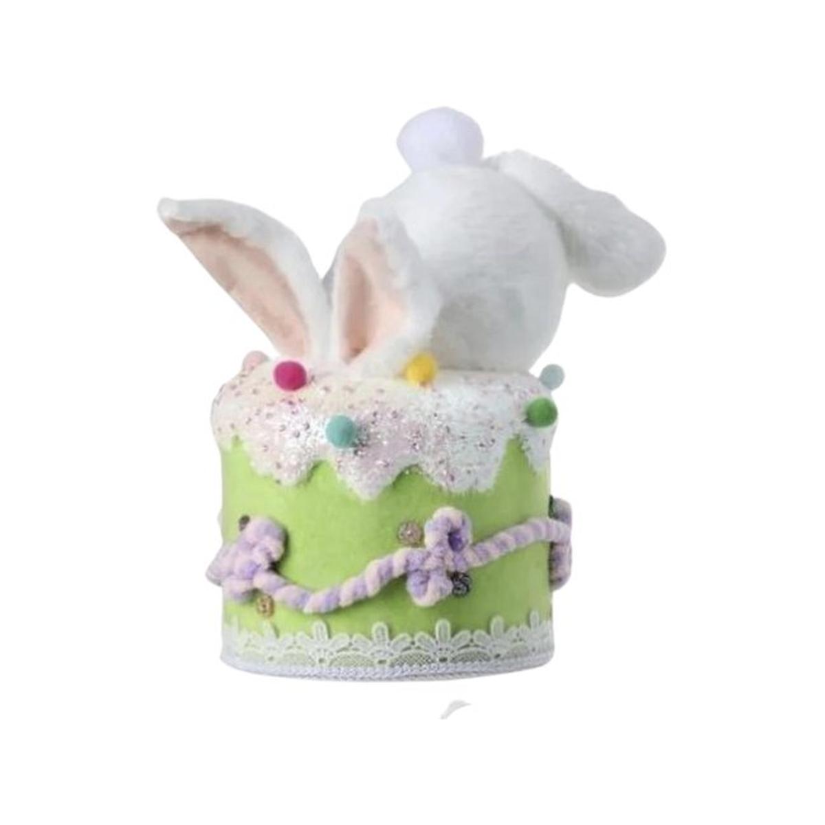 Shop For 9.5" Furry Bottom Cake Bunny at Michelle's aDOORable Creations