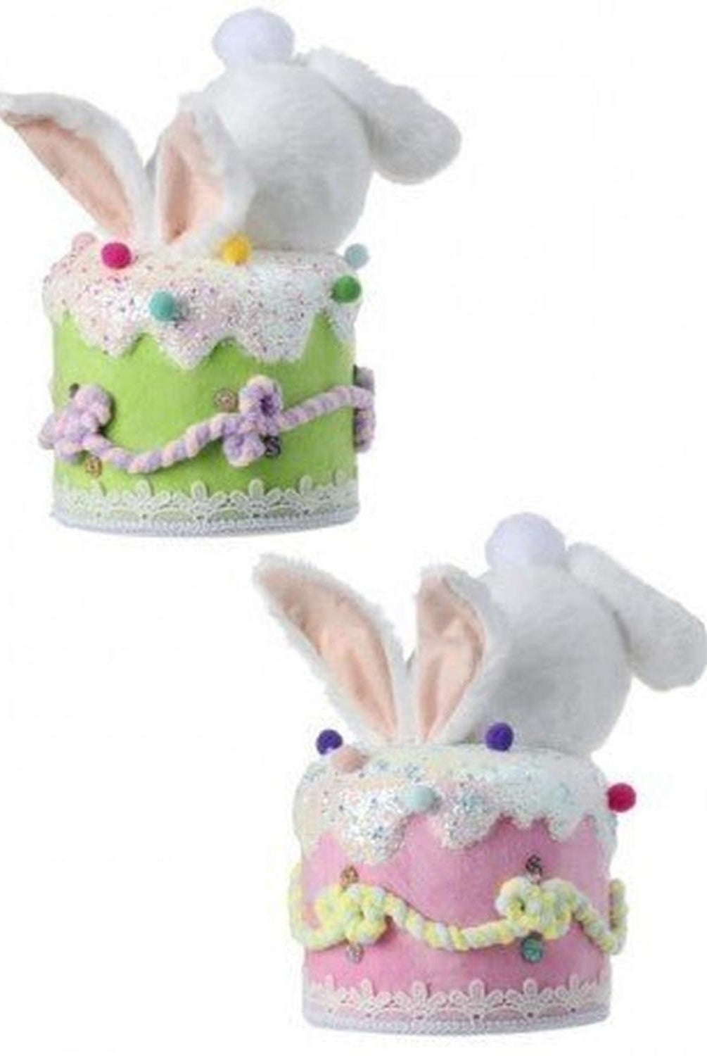 Shop For 9.5" Furry Bottom Cake Bunny at Michelle's aDOORable Creations