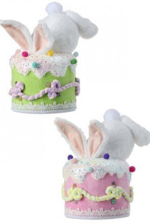 Shop For 9.5" Furry Bottom Cake Bunny at Michelle's aDOORable Creations