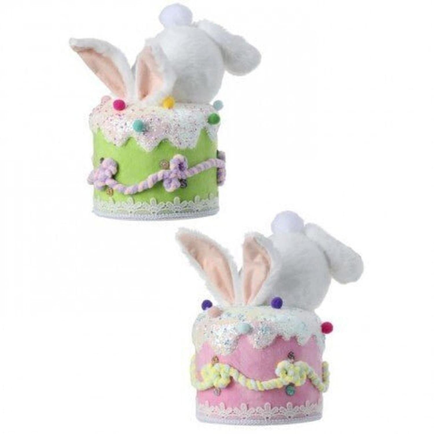 Shop For 9.5" Furry Bottom Cake Bunny at Michelle's aDOORable Creations