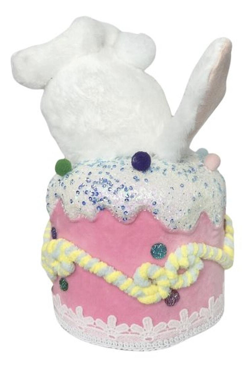 Shop For 9.5" Furry Bottom Cake Bunny at Michelle's aDOORable Creations