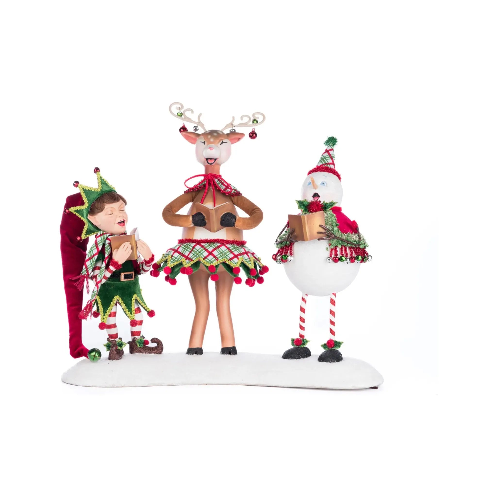 Shop For Alfie, Deerdra, And Snowy Christmas Carolers at Michelle's aDOORable Creations