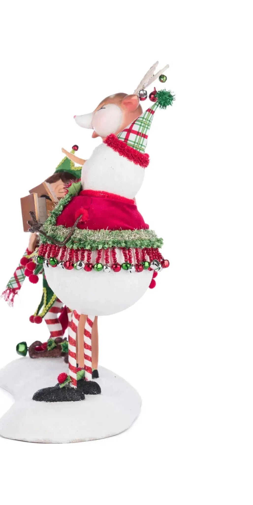 Alfie, Deerdra, And Snowy Christmas Carolers - Michelle's aDOORable Creations - Christmas Tree Topper