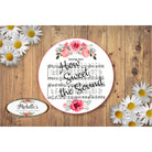 Shop For Amazing Grace Roses on White Sign - Wreath Accent Sign at Michelle's aDOORable Creations