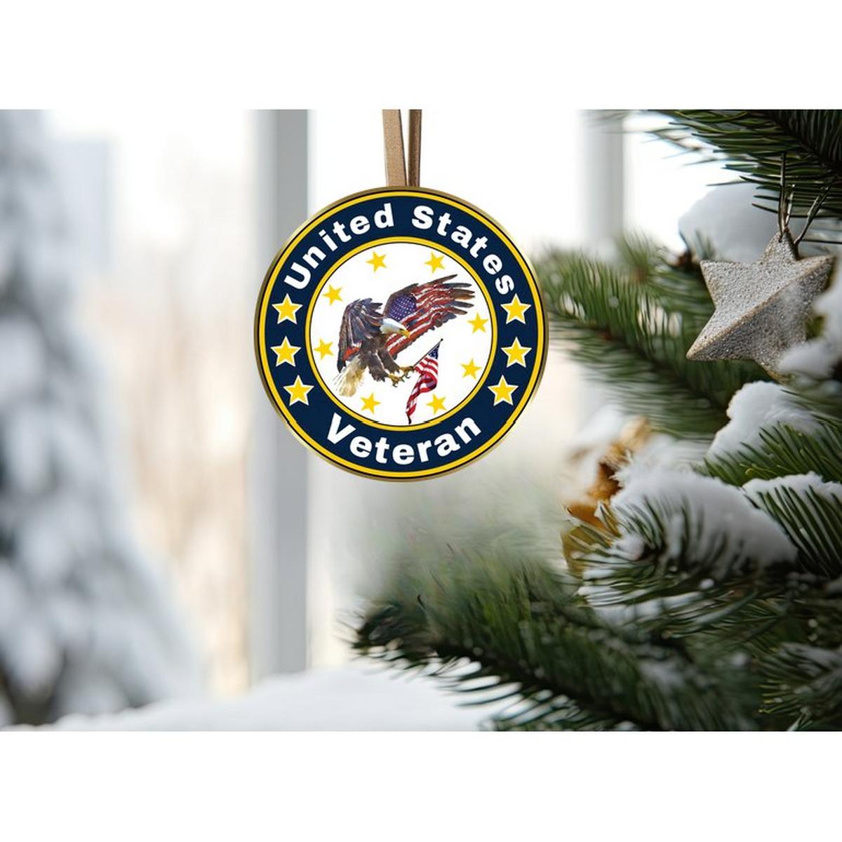 Shop For American Eagle Veteran Round Sign at Michelle's aDOORable Creations