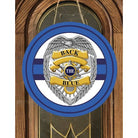 Shop For Back The Blue Badge Shield Round Sign at Michelle's aDOORable Creations