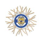 Shop For Back The Blue Badge Shield Round Sign at Michelle's aDOORable Creations