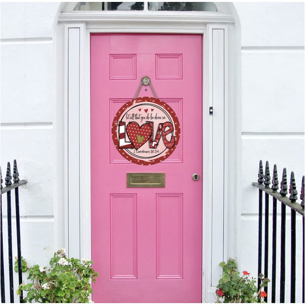 Shop For Be Done In Love Valentine Sign - Wreath Enhancement at Michelle's aDOORable Creations