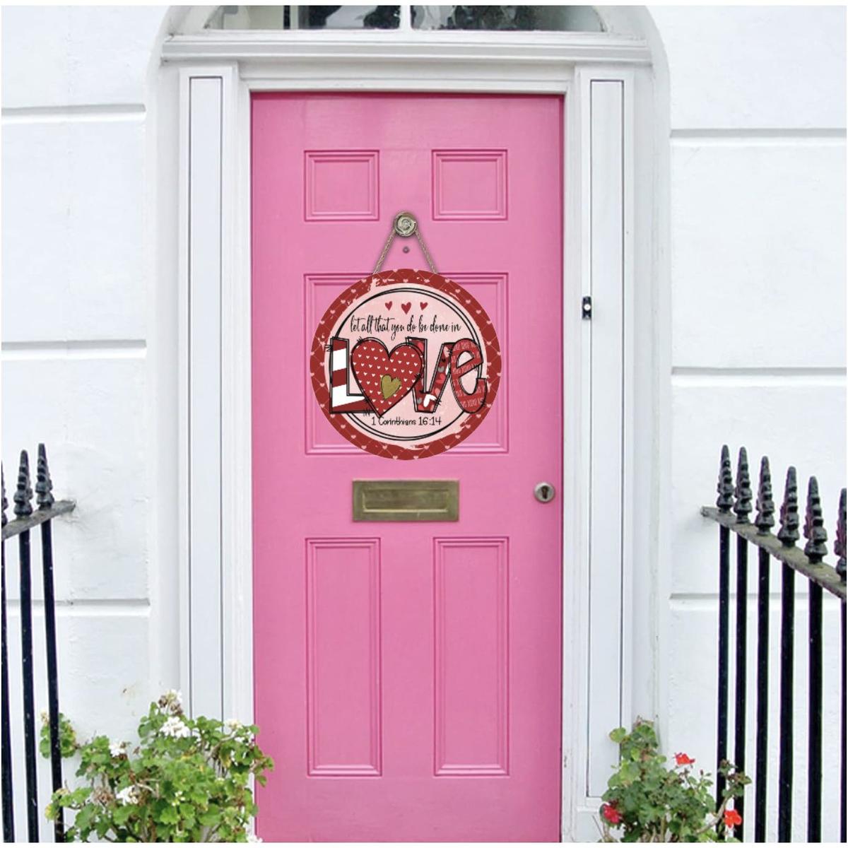 Shop For Be Done In Love Valentine Sign - Wreath Enhancement at Michelle's aDOORable Creations