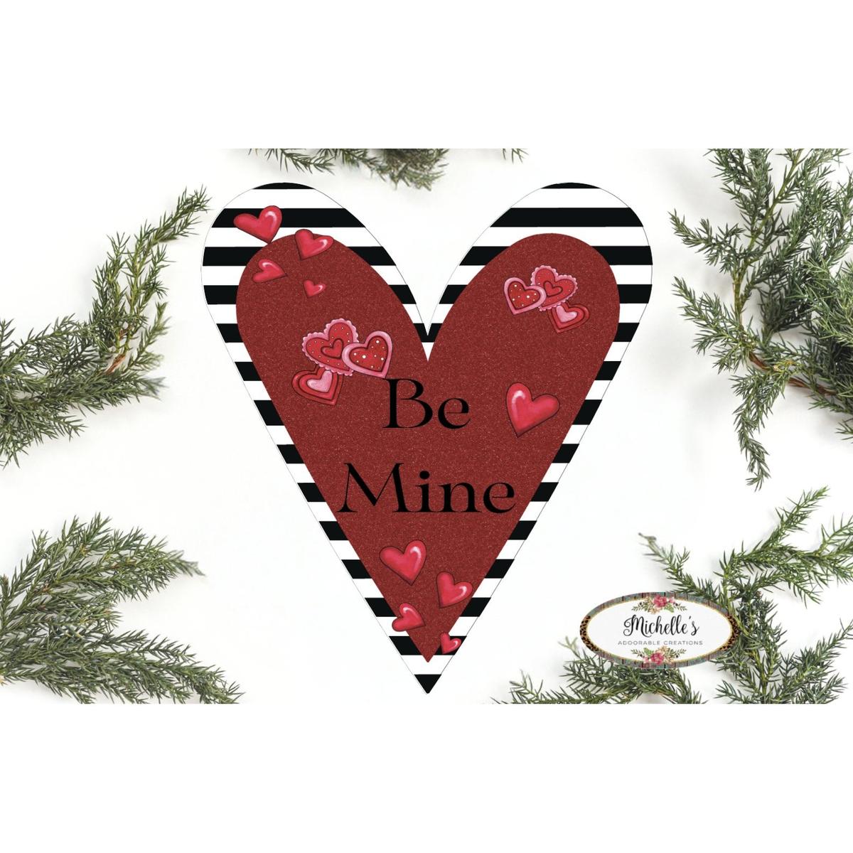 Shop For Be Mine Heart Valentine Day Door Hanger at Michelle's aDOORable Creations