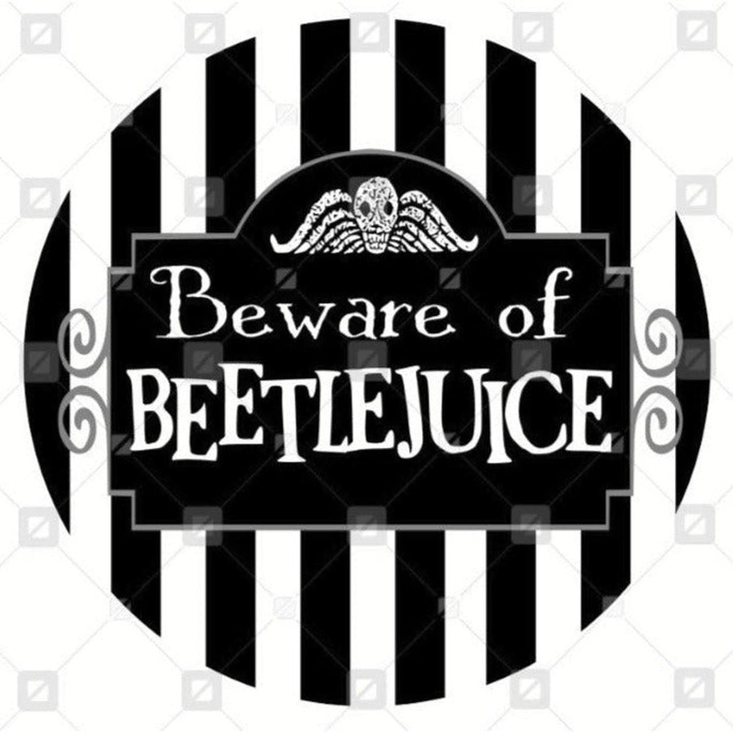 Shop For Beware of Beetle Juice Halloween Sign - Wreath Enhancement at Michelle's aDOORable Creations