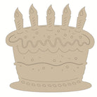 Shop For Birthday Cake Wood Cutout - Unfinished Wood at Michelle's aDOORable Creations