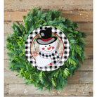 Shop For Black White Plaid Snowman Sign - Wreath Enhancement at Michelle's aDOORable Creations