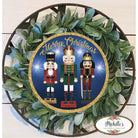 Shop For Blue Nutcracker Merry Christmas Sign - Wreath Enhancement at Michelle's aDOORable Creations