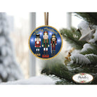 Shop For Blue Nutcracker Merry Christmas Sign - Wreath Enhancement at Michelle's aDOORable Creations