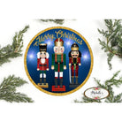 Shop For Blue Nutcracker Merry Christmas Sign - Wreath Enhancement at Michelle's aDOORable Creations