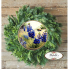 Shop For Bluebonnets Bumble Bee Round Sign - Wreath Enhancement at Michelle's aDOORable Creations