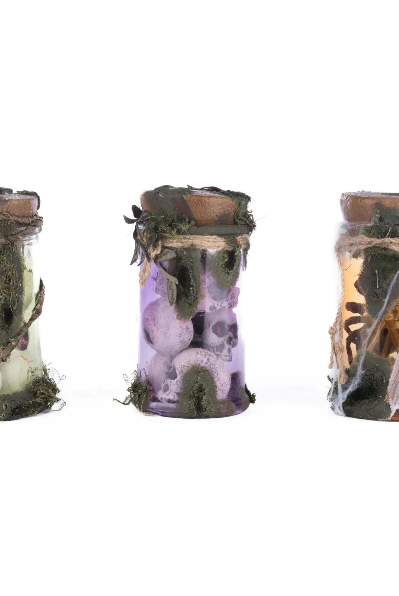 Shop For Broomstick Acres Potion Jars Assortment of 3 at Michelle's aDOORable Creations