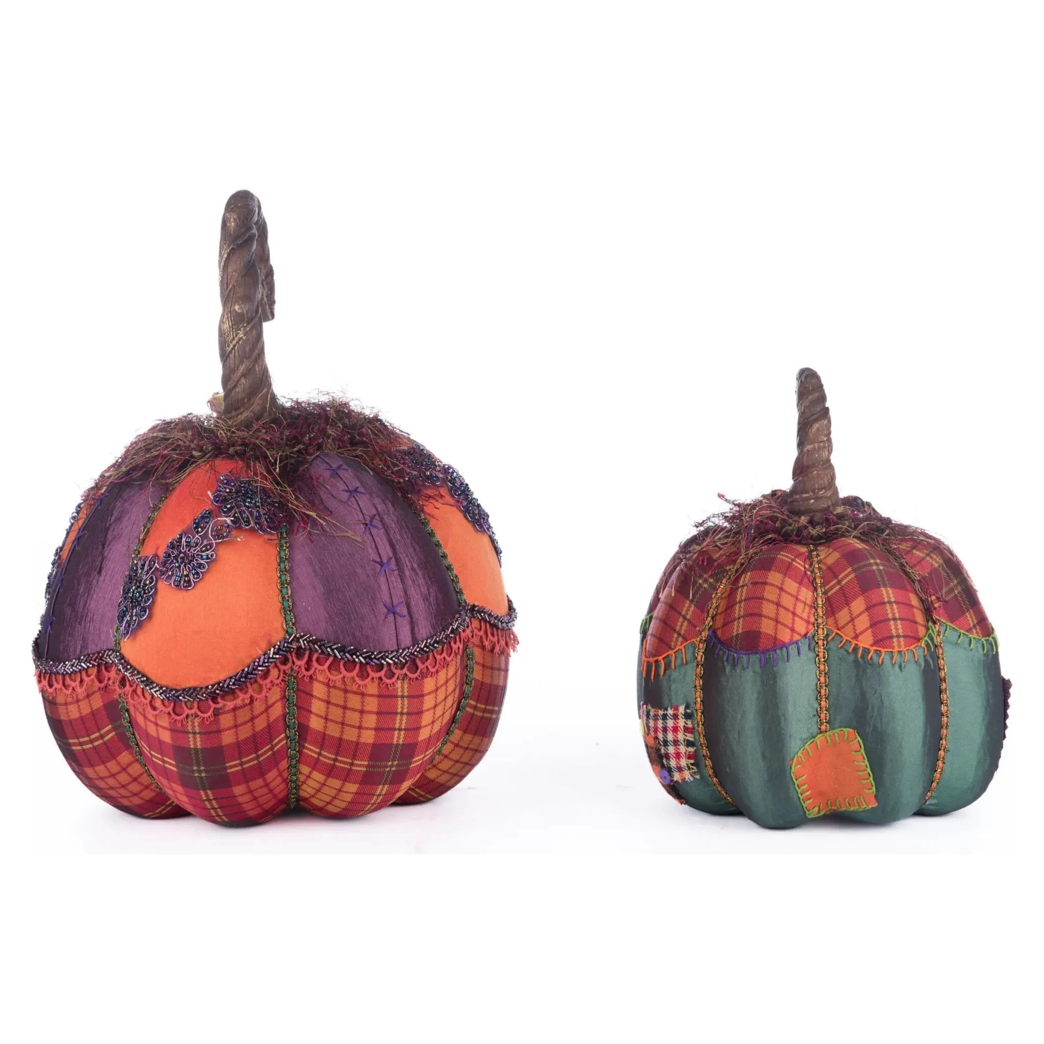 Shop For Broomstick Acres Pumpkins Set Of 2 at Michelle's aDOORable Creations