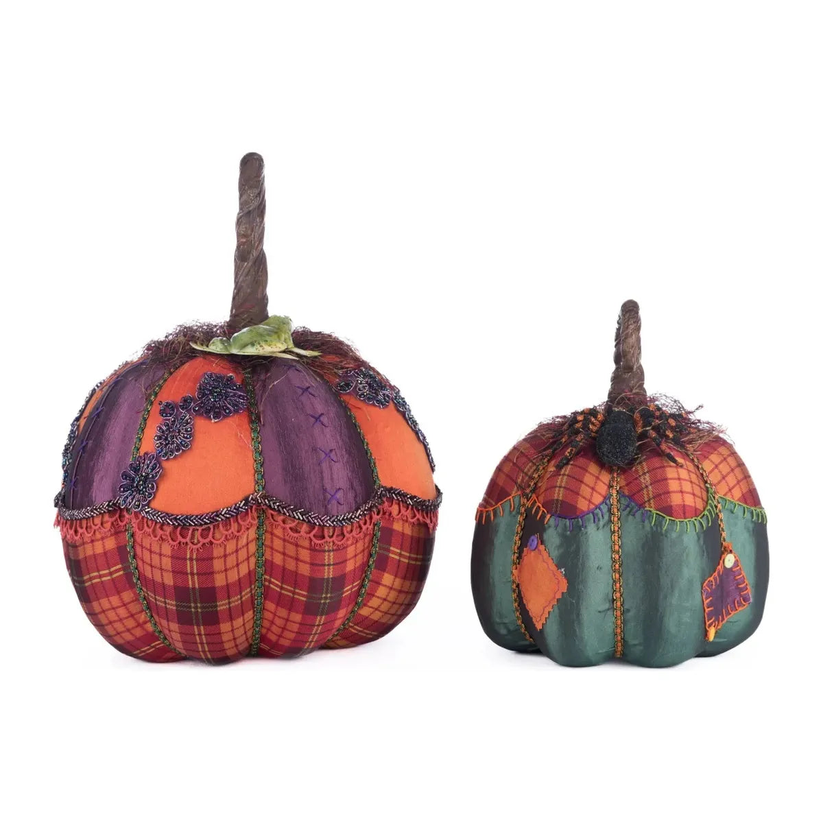 Shop For Broomstick Acres Pumpkins Set Of 2 at Michelle's aDOORable Creations
