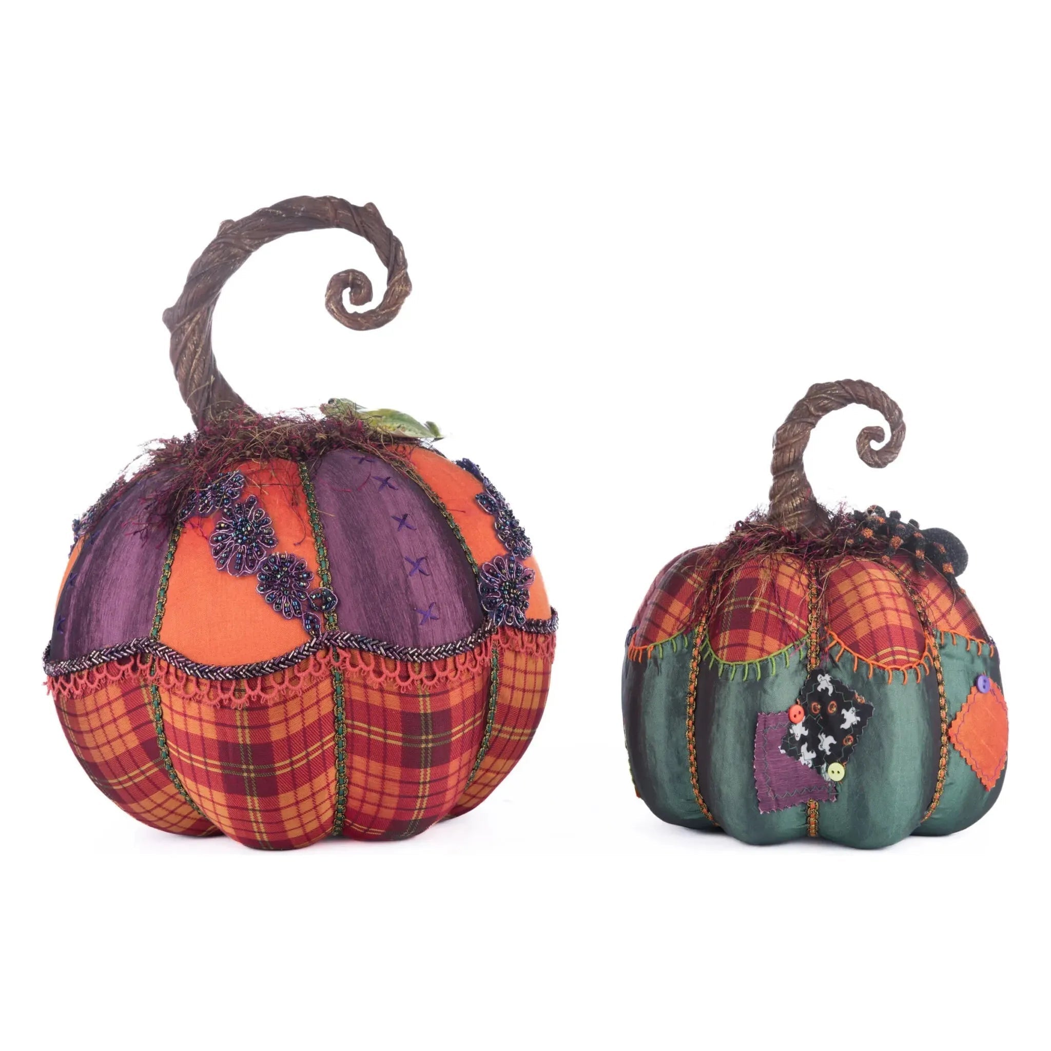 Shop For Broomstick Acres Pumpkins Set Of 2 at Michelle's aDOORable Creations
