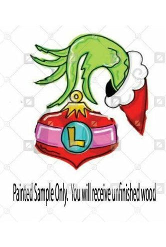 C1 Grinch Hand (24 in) - Michelle's aDOORable Creations - Unfinished Wood Cutouts