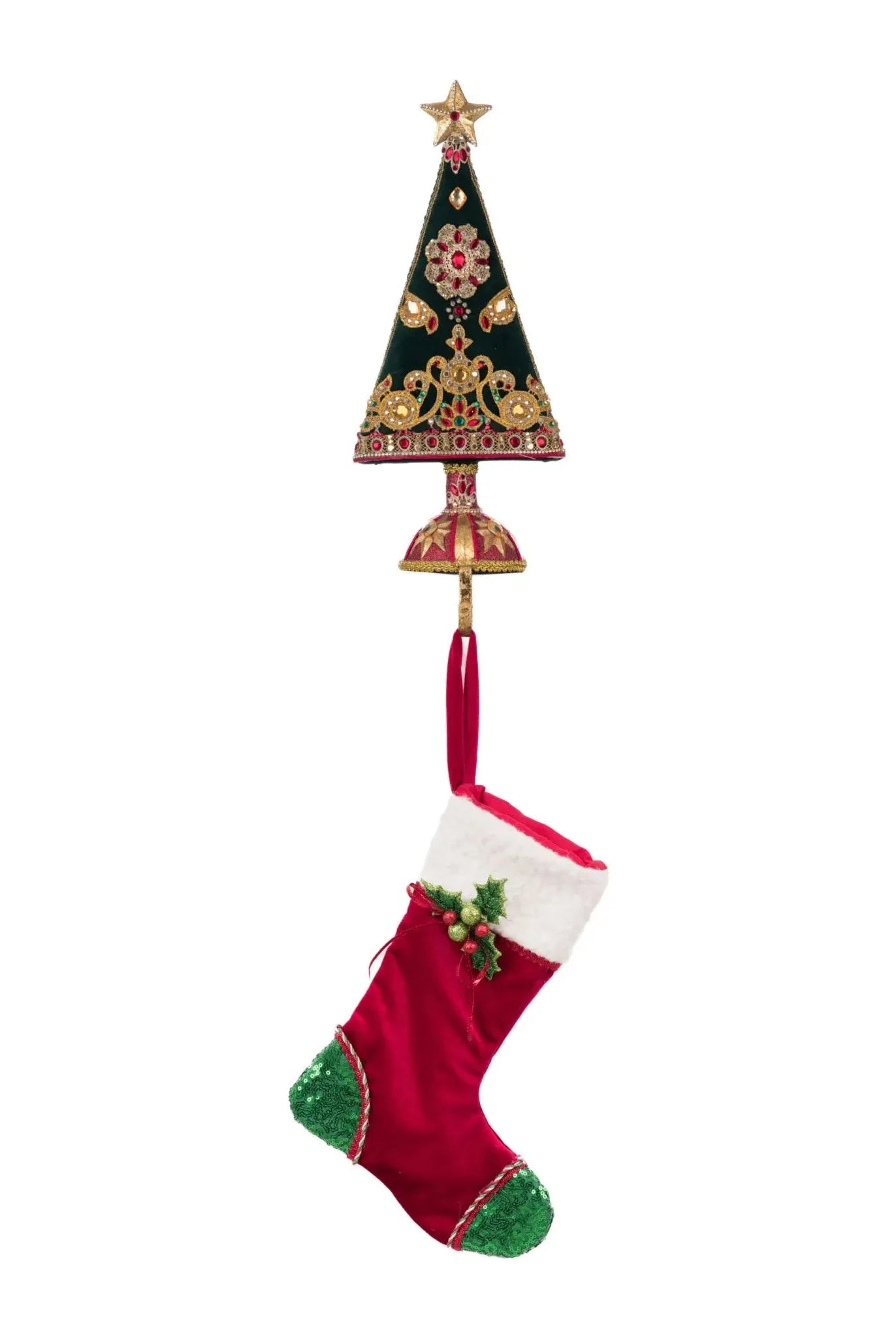 Shop For Christmas Castle Stocking Holder at Michelle's aDOORable Creations