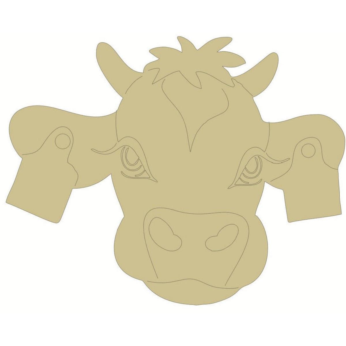 Shop For Cow Tags with Paintlines Wood Cut Out at Michelle's aDOORable Creations