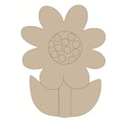 Shop For Daisy Floral Wood Cutout - Unfinished Wood at Michelle's aDOORable Creations