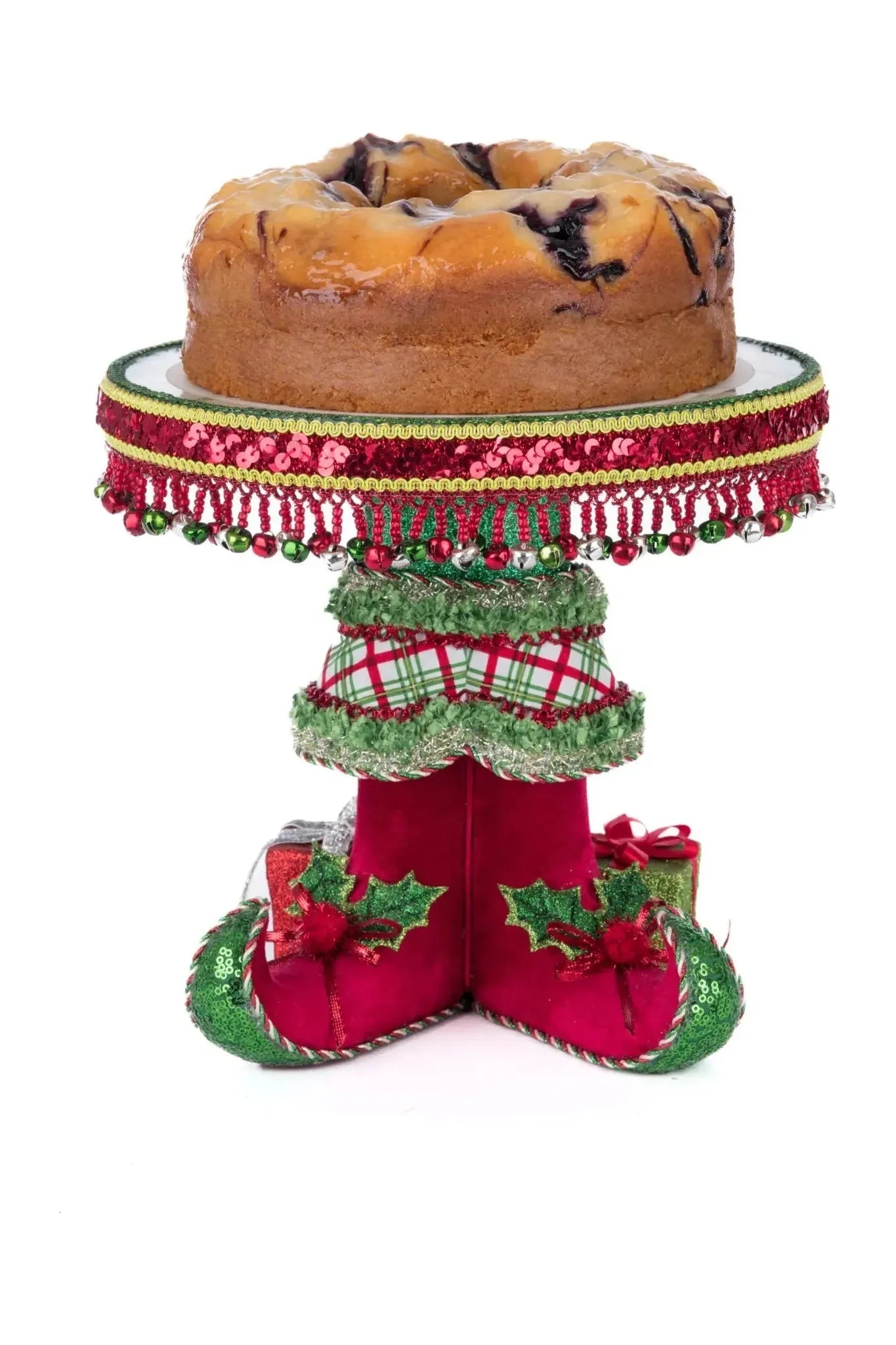 Elf Boots Cake Plate - Michelle's aDOORable Creations - Christmas Tree Topper