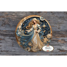 Shop For Faux 3D Gold Navy Christmas Angel Sign at Michelle's aDOORable Creations