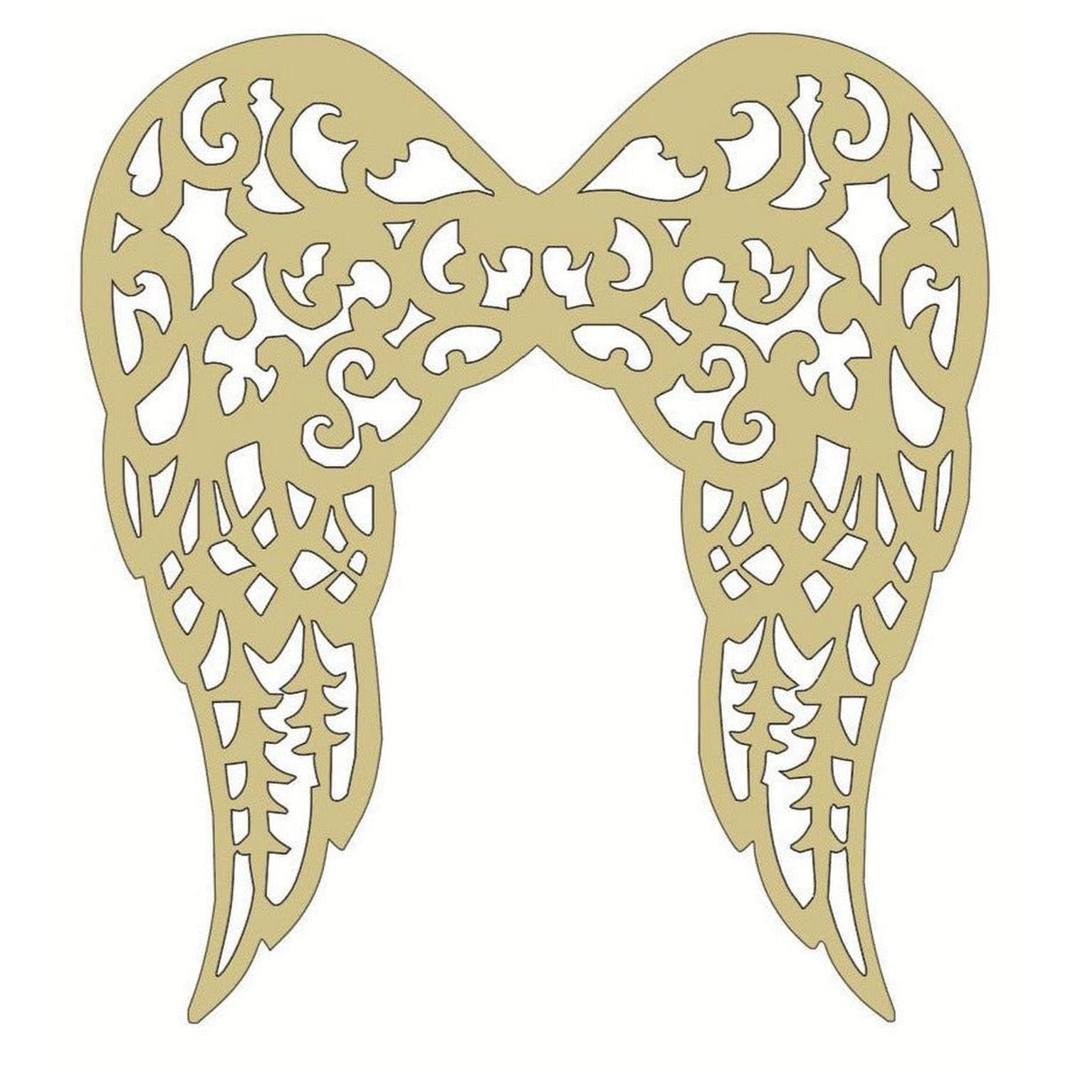 Shop For Filigree Angel Wings Wood Cutout - Unfinished Wood at Michelle's aDOORable Creations