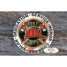 Shop For Firefighter Honor Courage Valor Round Sign at Michelle's aDOORable Creations